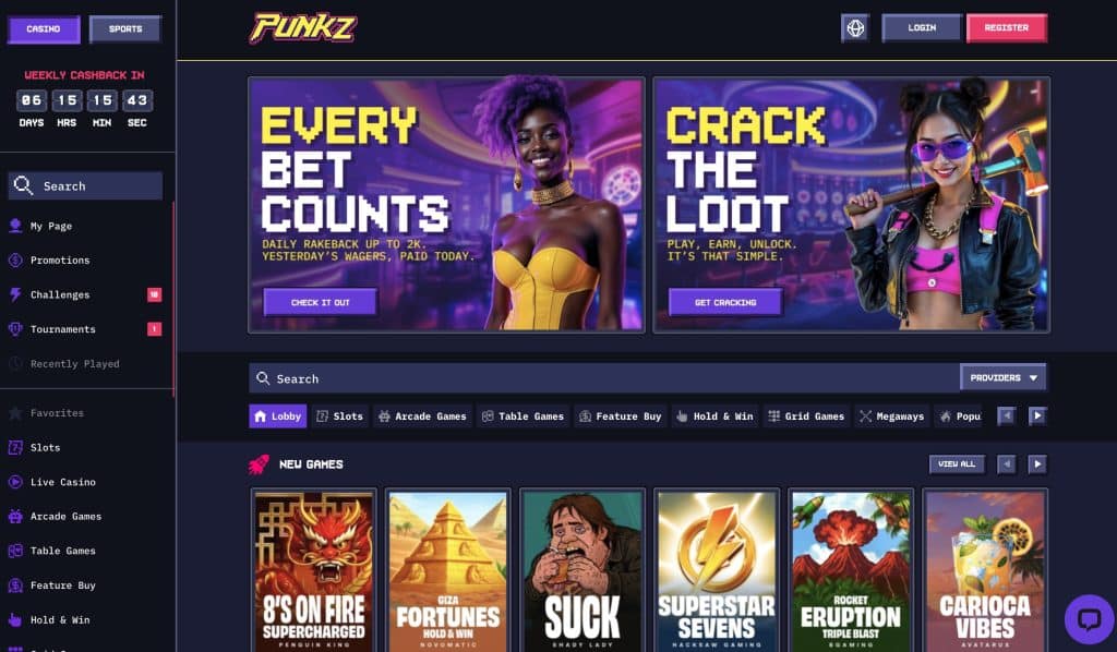 CasinoPunkz No KYC Casino